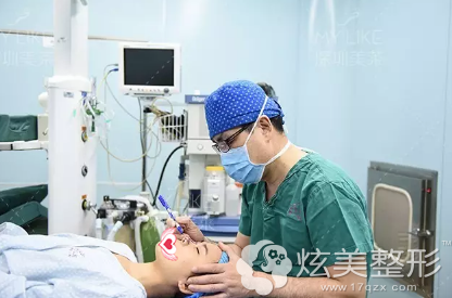 术前郭杰院长为我画线设计 术前郭杰院长为我画线设计