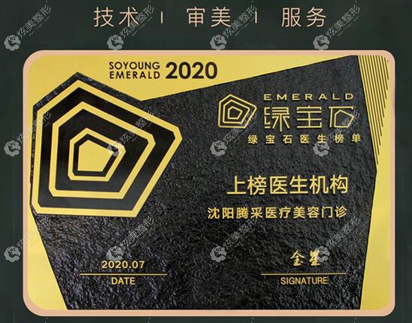 杨庆峰医生所在的腾采整形获得的眼部整形奖项 杨庆峰医生所在的腾采整形获得的眼部整形奖项