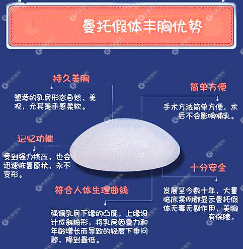 曼托假体隆胸手术的优势 曼托假体隆胸手术的优势